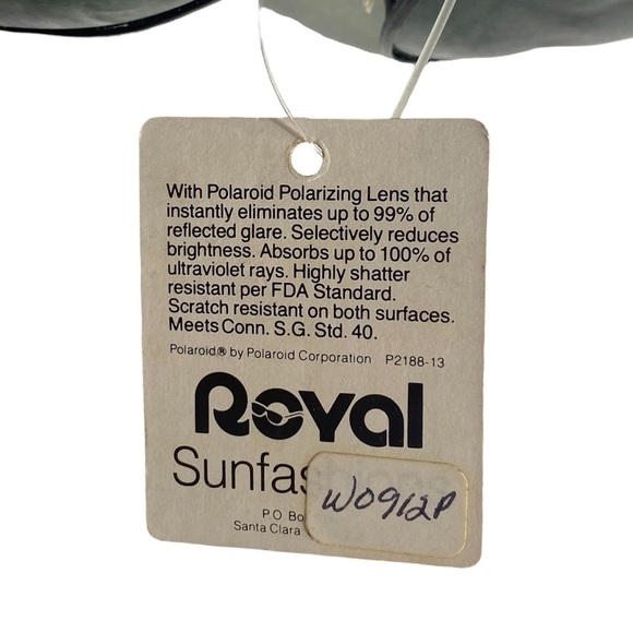 Polaroid Royal Vintage Sunglasses Polarizing Lens UV Protection Glare Unisex - Picture 7 of 8